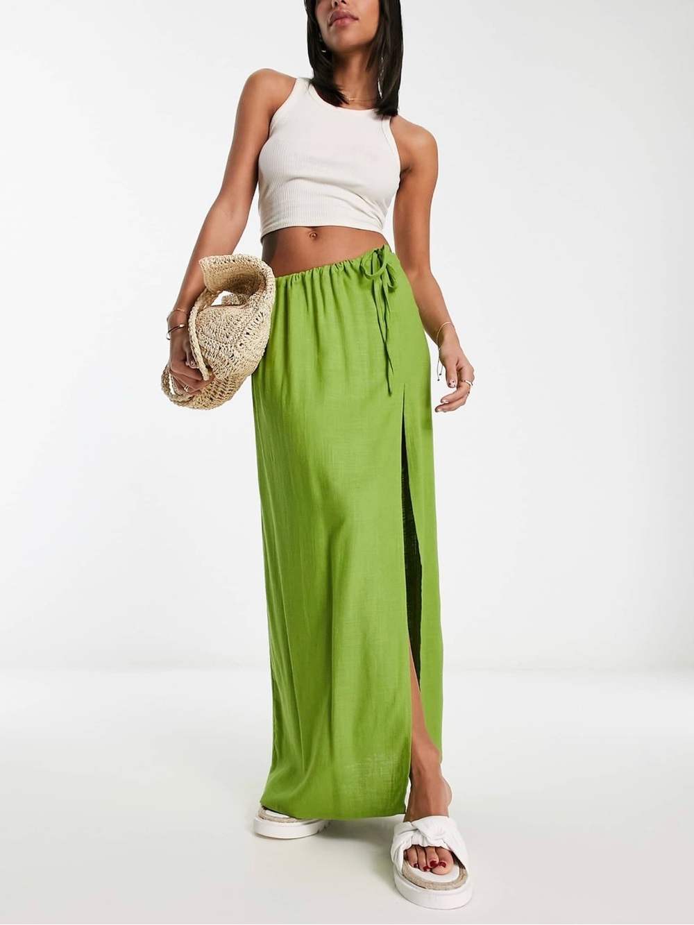 ASOS Linen Maxi Skirt - Picture 2 of 4